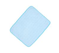 GANAZONO Alfombrilla Refrescante para Mascotas Lavable y Duradera Colchoneta de Enfriamiento Portátil para Perros y Gatos Cama Verano Cojín Transpirable Azul