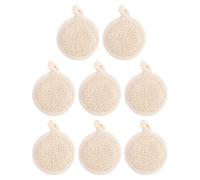 GANAZONO Almohadillas Exfoliantes Faciales 8 Piezas Estropajos Suaves de 8X8 CM Herramienta de Masaje y Limpieza Profunda para Piel Sensible Reutilizables y Portátiles para Cuidado