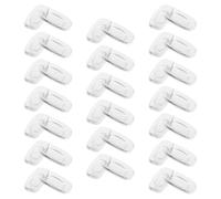 GANAZONO Almohadillas Nasales de Silicona Transparentes Antideslizantes, 20 Pares Cuadrados para Gafas, Accesorios de Repuesto para Puente Nasal, Cómodas y Duraderas, Uso en Gafas de Sol