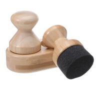 GANAZONO Aplicador de Aceite y Cera para de Set Aplicador Redondo de 5X5X85 CM y Base Doble de Adecuado para Mantenimiento y Cuidado de de Cocina de Madera