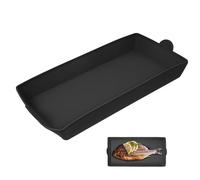 GANAZONO Bandeja de horno pequeña de silicona negra 30x14,5 cm, resistente al calor y reutilizable, ideal para gadgets cocina y cocina de repostería en horno doméstico
