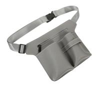 GANAZONO Bolsa Cinturón de Cuero para Tijeras de Peluquería Resistente y Duradera Organizador Profesional de Herramientas de Salón para Estilistas y Barberos Color Gris