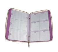 GANAZONO Bolsa para Placas de Estampación de Uñas Cremallera Capacidad para 72 Plantillas Cuadradas Estuche Multifuncional para Almacenamiento y Organización de Decoración de Uñas Color