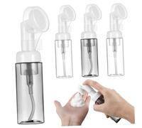 GANAZONO Botellas De Espuma Transparentes 60ml, Plástico Pet, Botella Sub Espumosa Portátil, para Viajes y Uso Diario, Pack De 4 Unidades