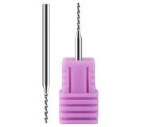 GANAZONO Brocas para Perforar Uñas de Acero de Tungsteno 2 Piezas Accesorio para Taladro Eléctrico de Manicura Herramienta Profesional para Decoración y Arte de Uñas Uso Silencioso y