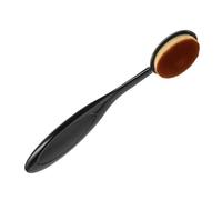 GANAZONO Brocha Correctora y Brocha para Polvo Suelto 1 Unidad Tamaño Largo Cerdas Densas para Maquillaje Profesional Rostro y Mejillas Color Negro Fibra Sintética Ergonómica