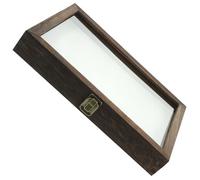 GANAZONO Caja de Madera para Exhibición de Insectos con Tapa Transparente y Tapete, Vitrina para Colección de Especímenes y Decoración de Escritorio Varios estilos