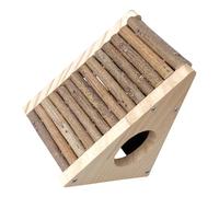 GANAZONO Casa de Madera para Hámster con Escalera de Trepa y Escondite para Roedores Pequeños Refugio Masticable Seguro para Jerbos y Hámsters Enanos