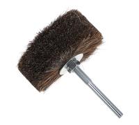 GANAZONO Cepillo de rueda de pelo de caballo para taladro, cepillo de alambre giratorio, accesorios para pulir, rueda abrasiva para lijado, óxido y polvo, para talla de madera,