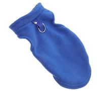 GANAZONO Chaleco Polar Térmico para Perros Pequeños y Medianos Chaleco Cómodo de Forro Polar Azul Marino Talla S D-Ring para Correa Ropa de Invierno para Mascotas y Actividades al Aire