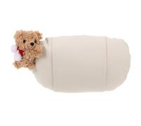 GANAZONO Cojín Cervical Ergonómico para Coche y Silla de Oficina con Soporte para Cabeza y Cuello Diseño Oso de Peluche Almohada de Viaje para Conducción y Descanso Prolongado