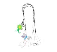GANAZONO Colgador De Puerta para Gato Bobina para Gatitos Pluma De Gato Rompecabezas Divertido Gatito Ratón Varita Interactiva Varita Betta De Felpa 2 Uds
