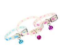 GANAZONO Collares Fluorescentes para Perro Pequeño y Gato, Silicona Cómoda, 3 Piezas Diseños de Huellas y Hueso, Collar Nocturno Antipérdida para Paseo y Actividades al Color Aleatorio