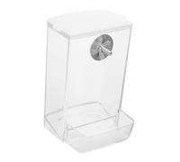 GANAZONO Comedero Automático para Pájaros Pequeños Alimentador Colgante Transparente para Jaulas Comedero Práctico para Periquitos y Canarios Diseño Fácil De Usar para Alimentación