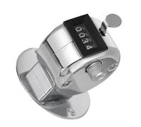 GANAZONO Contador Mecánico De Metálico Base Estable, Dispositivo Registrador De Conteo Manual Compacto para Estadística De Flujo De Personas y Enseñanza