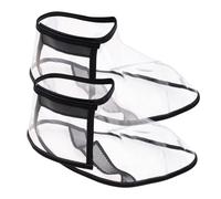 GANAZONO Cubrezapatos Transparentes para Peluquería Protección contra Cabello Roto, Material TPU, Talla L, Reutilizables y Removibles para Estilistas Profesionales