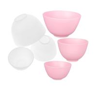 GANAZONO Cuenco De Silicona Para De Barro Cosméticos Spa Y Faciales Gel De Sílice 6 Unidades
