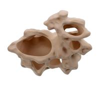 GANAZONO Cueva de para Acuario Decoración Realista y Resistente Escondite para Peces y Gambas Paisaje para Tanque de Peces Hogar u Oficina