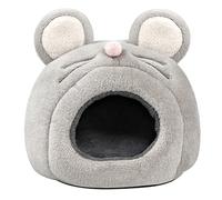 GANAZONO Cueva De Peluche para Hámsters y Mascotas Pequeñas Casa Acogedora y Cálida para Invierno Lavable y Divertida Diseño Atractivo para Hámsters Cobayas y Erizos