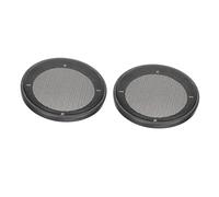 GANAZONO de Altavoz 2 Pcs Protector de Rejilla Compatible Subwoofer de Coche Malla de Plástico y Hierro Diseño Decorativo para Altavoces de Audio Accesorios Automotrices