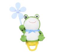 GANAZONO Decoración Manillar Motocicleta con Aspa Giratoria Adorno Rana para Bicicleta y Moto Eléctrica Resistente y Divertido Accesorio para Adultos