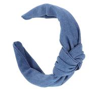 GANAZONO Diadema Anudada Azul para Mujer y Niña Diadema Ancha Antideslizante para Cabello Accesorio Multifuncional para Rostro y Diario