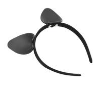 GANAZONO Diadema de Cuero Negra Diseño Cómodo y Elegante para Mujer Orejas de Conejo Accesorio Creativo para Fiesta y Reuniones Familiares