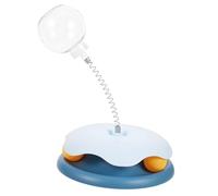 GANAZONO Dispensador De Golosinas para Gatos Interactivo Resorte Juguete De Estimulación para Gatos Alimentador De Golosinas Diseño Estable para Entretenimiento y Ejercicio Felino