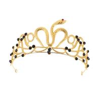 GANAZONO Egipcia de Serpiente de Aleación Duradera con Pedrería Brillante Diadema Ligera para Novia Accesorios Nupciales para Bodas Fiestas y Halloween Tocado Elegante para Mujer
