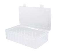 GANAZONO Estuche de Plástico Adecuado para Costura y Bordado en Casa 42 Compartimentos para Almacenamiento de Hilos de Coser, Diseño Cierre Tipo Concha, Paquete de 2 Piezas