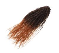 GANAZONO Extensiones de Trenzas Crochet Onduladas Fibra Sintética Alta Temperatura Pelo Rizado Africano para Micro Trenzas Brasileñas