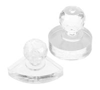 GANAZONO Herramienta de Acrílico para Prensar Sombras de Ojos Redonda 2piezas Diseño Sofisticado para Reparación y Mantenimiento Fácil del Maquillaje