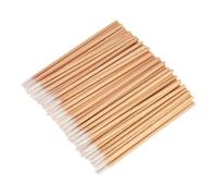 GANAZONO Hisopos de Algodón para Maquillaje y Limpieza 100 Piezas Tamaño Estándar Palos de Madera Punta Única Uso Profesional en Salones y Hogar