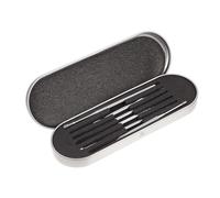 GANAZONO Juego de 6 Palillos para Oídos de Acero Inoxidable Limpiadores de Oídos Diseño Espiral Set Doméstico para Limpieza Segura y Efectiva de Cera Herramienta Ligera y Portátil