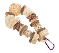 GANAZONO Juguete para Masticar de Ratán y Madera para Pequeños Animales, Adecuado para Roedores y Conejillos de Indias, Función de Desgaste Dental y Entretenimiento