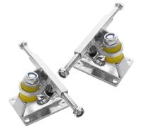 GANAZONO Kit 1 Par de Soportes para Patineta de Aleación de Aluminio Accesorios de Ejes Estándar para Longboard Compatibles Camión de Patineta Tradicional Piezas de Repuesto Uso Deportivo