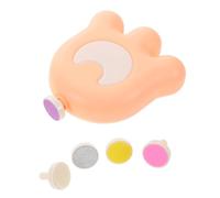 GANAZONO Kit Cortaúñas Eléctrico Para Bebés y Recién Nacidos, Set De Pulidor De Uñas Silencioso, Rosa, Seguro y Multifunción Para Cuidado Infantil En Casa, Sin Batería, Con 5 Cabezales Pulidores