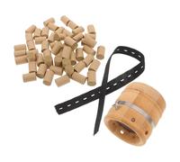 GANAZONO Kit de Moxibustión Portátil de Bambú Natural Pequeño con 54 Conos de Moxa, Quemador Ajustable para Acupuntura, Caja para Moxibustión sin Humo Adecuado para Terapia Corporal