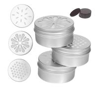 GANAZONO Kit Entrenamiento Olfativo Perros Latas Aluminio con Tapas Huecas y Adhesivos para Agility y Adiestramiento Preciso