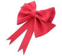 GANAZONO Lazo Grande Rojo de 30 Cm para Decoración de Bodas y Fiestas, Adorno de Cinta Elegante para Obsequio y Decoración de Temporada, Pajarita de Tela para Silla y Envoltorio de Regalos