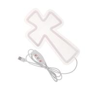GANAZONO Letrero de Neón de Jesús Cruz Acrílica de Color Claro, USB | Luz Moderna sin Calor, para Paredes, Salones de Iglesia y Celebraciones de Pascua