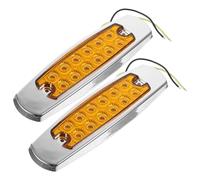 GANAZONO Luces de Posición Laterales LED para Camión 12v-24v 12 Leds Amarillos 2 Unidades bajo Consumo y Alta Visibilidad Nocturna para Seguridad Carretera Color Color Aleatorio