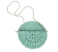 GANAZONO Macetero Colgante de Pared Estilo Nórdico Bolsillo de Red para Plantas de Aire Diámetro 15 CM Color Azul Verdoso Soporte Decorativo para Interior y Jardín Adecuado para