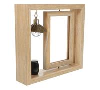 GANAZONO Marco Conmemorativo para Mascotas con Urna Cenizas Pequeñas de Madera y Metal, Diseño Chic con Buen Sellado y Fondo Plano Adecuado para Recuerdos