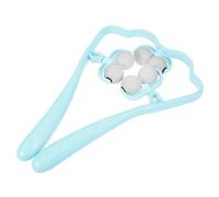 GANAZONO Masajeador Manual de Cuello Rodillo de Seis Bolas Azul Multifuncional 1 Unidad para Relajación de Hombros y Cuello Uso Doméstico Herramienta de Masaje Terapéutica