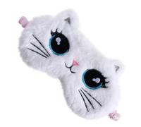 GANAZONO Máscara De Ojos De Gato Diseño De Dibujos Animados Antifaz Para Dormir Cubre Ojos Para Dormir Hora Del Almuerzo Descanso La Escuela