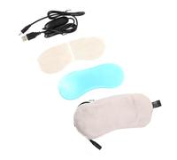 GANAZONO Máscara de Ojos Electrónica USB con Control de Temperatura Compresa Caliente de Vapor para Aliviar Fatiga Ocular Parche Térmico Portátil para Dormir Unisex Color Gris