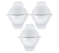 GANAZONO Molde Herramienta Manual para Hacer Empanadillas de 3 Piezas de Pp para Prensar Masa que Evita Queden Atrapados los Dedos, Adecuado para DIY