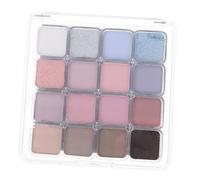 GANAZONO Paleta de Sombras de Ojos Coreana 16 Colores Brillo y Mate, Altamente Pigmentada y Fácil de Difuminar para Look Natural y Maquillaje Profesional