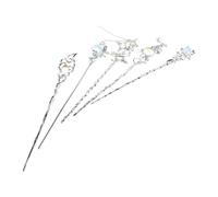 GANAZONO Palillos Cabello Piedra Lunar y Estrellas Horquillas Chinas de Aleación para Moños Accesorios Decorativos Femeninos Pack de 5 Unidades Ideales para Bodas y Eventos Formales